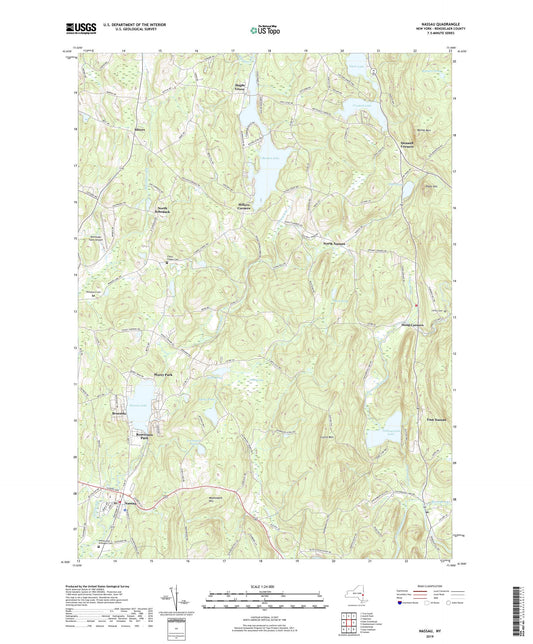 Nassau New York US Topo Map Image
