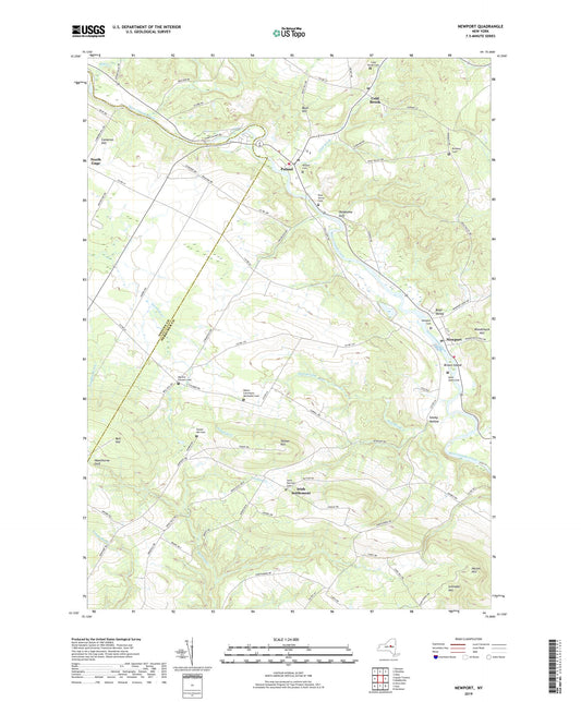 Newport New York US Topo Map Image