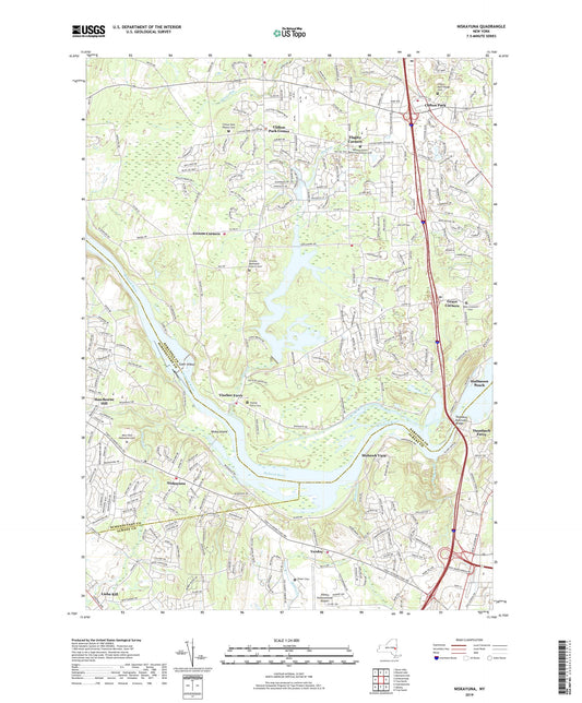 Niskayuna New York US Topo Map Image