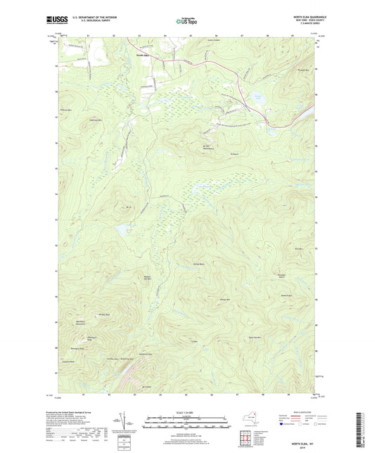 North Elba New York US Topo Map Image