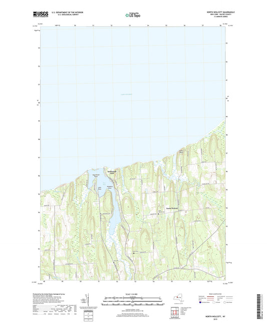 North Wolcott New York US Topo Map Image