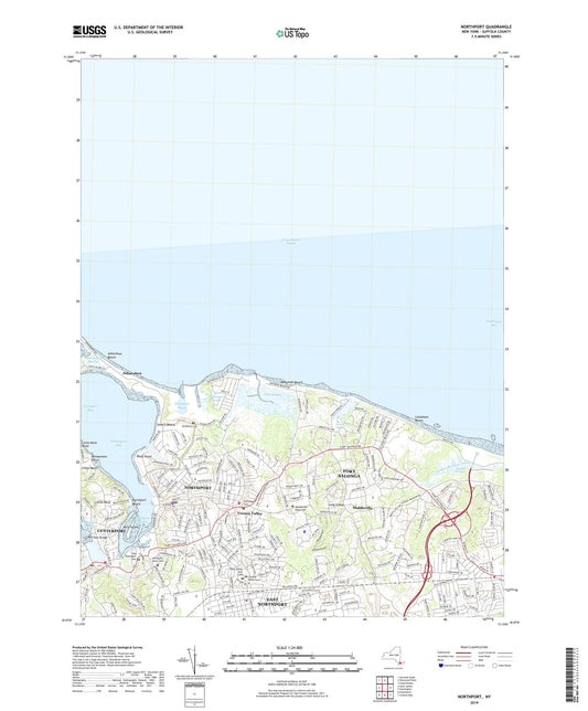 Northport New York US Topo Map Image