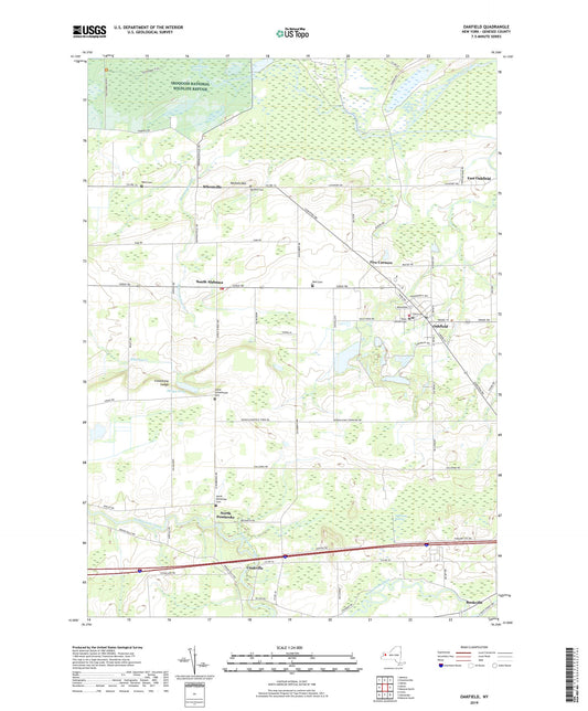 Oakfield New York US Topo Map Image