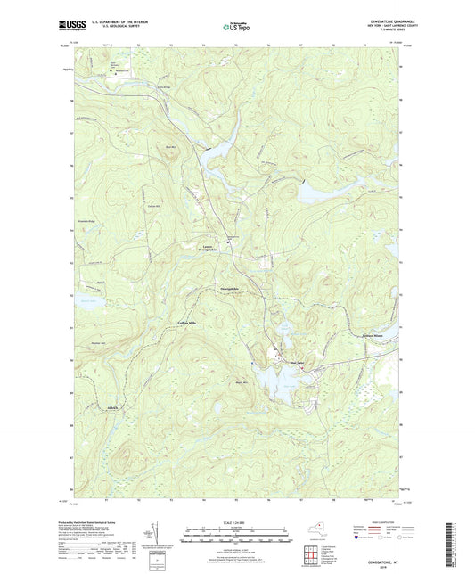 Oswegatchie New York US Topo Map Image