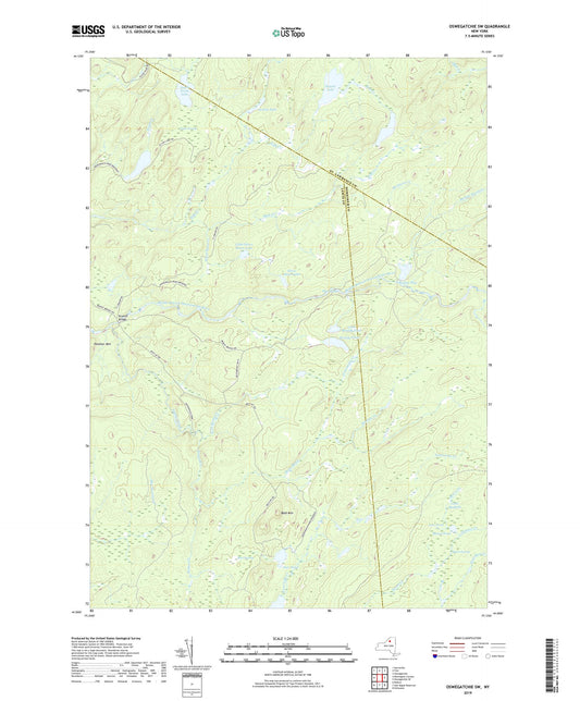 Oswegatchie SW New York US Topo Map Image