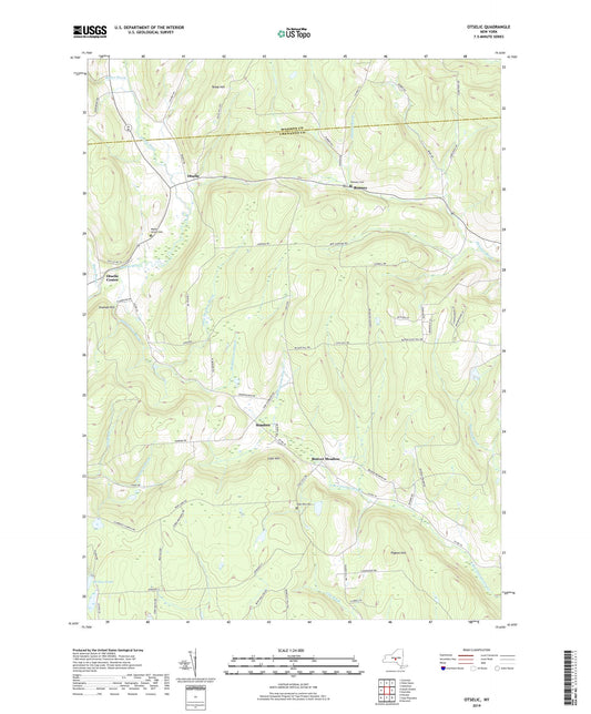 Otselic New York US Topo Map Image