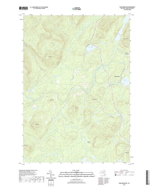 Page Mountain New York US Topo Map Image