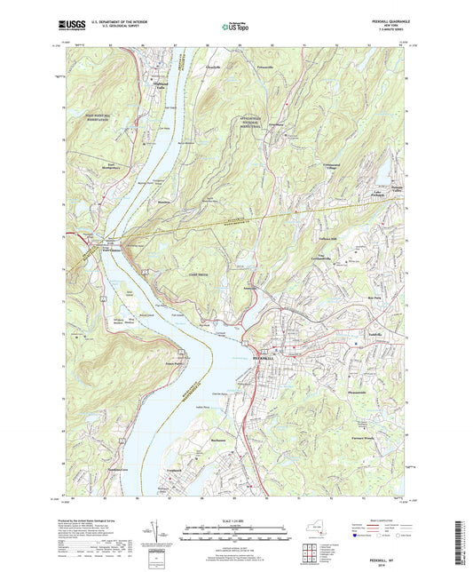 Peekskill New York US Topo Map Image