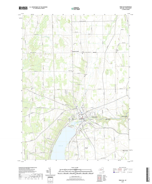 Penn Yan New York US Topo Map Image