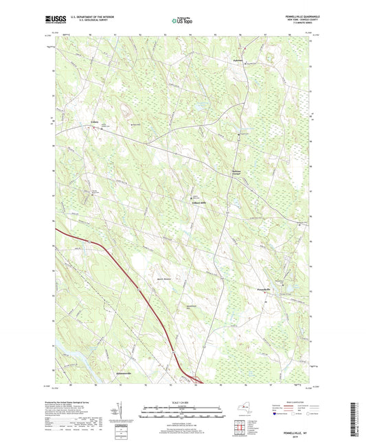 Pennellville New York US Topo Map Image