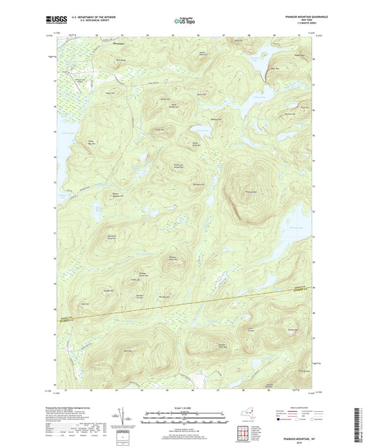 Pharaoh Mountain New York US Topo Map Image