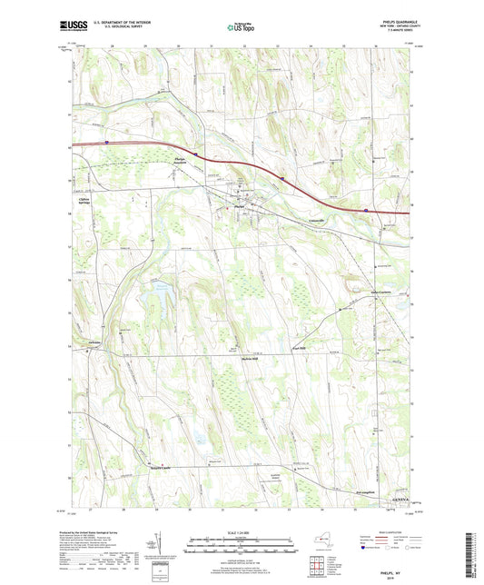 Phelps New York US Topo Map Image