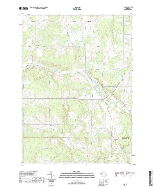 Pike New York US Topo Map Image