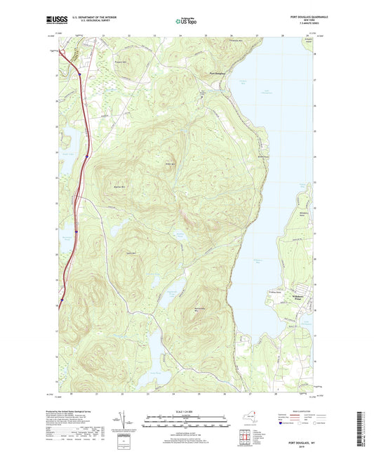 Port Douglass New York US Topo Map Image