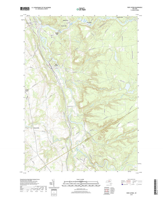 Port Leyden New York US Topo Map Image