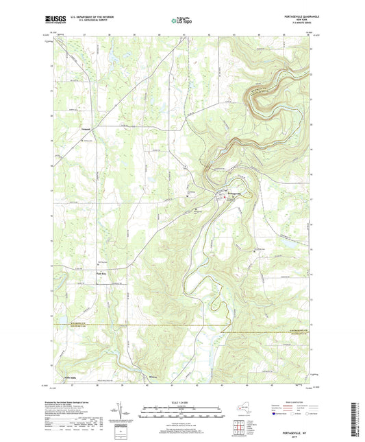 Portageville New York US Topo Map Image