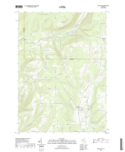 Prattsburg New York US Topo Map Image