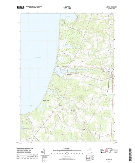 Pulaski New York US Topo Map Image