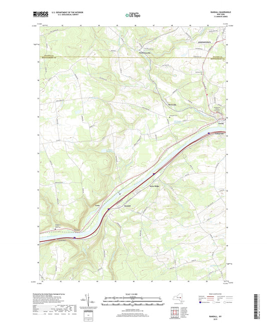 Randall New York US Topo Map Image