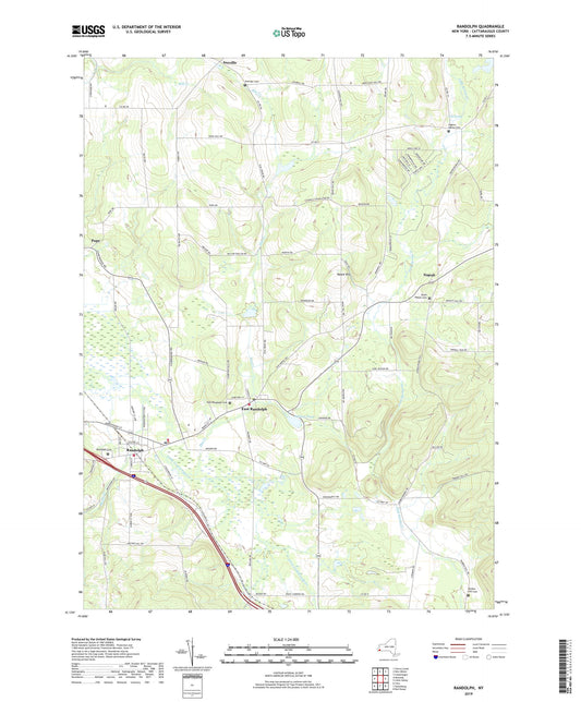 Randolph New York US Topo Map Image