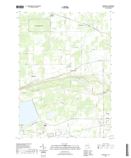 Ransomville New York US Topo Map Image