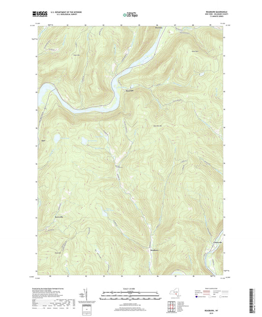 Readburn New York US Topo Map Image