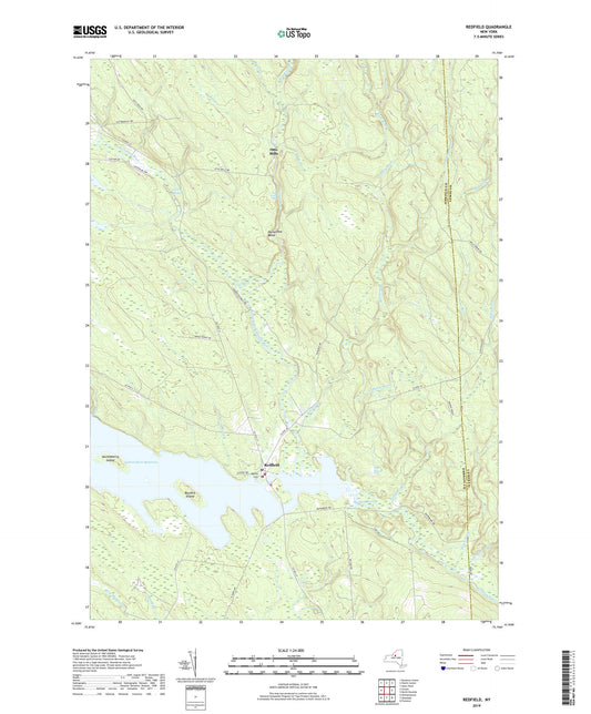 Redfield New York US Topo Map Image