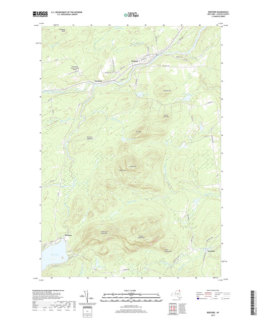 Redford New York US Topo Map Image