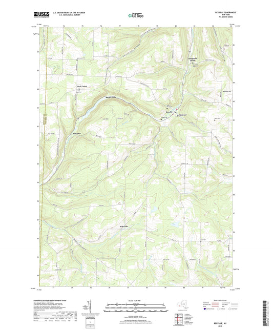 Rexville New York US Topo Map Image