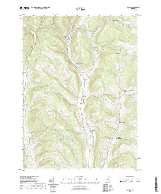 Richford New York US Topo Map Image