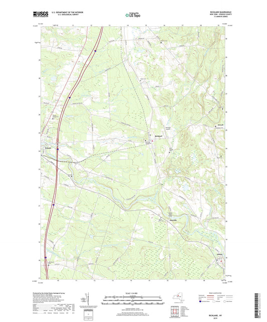 Richland New York US Topo Map Image