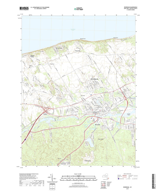 Riverhead New York US Topo Map Image