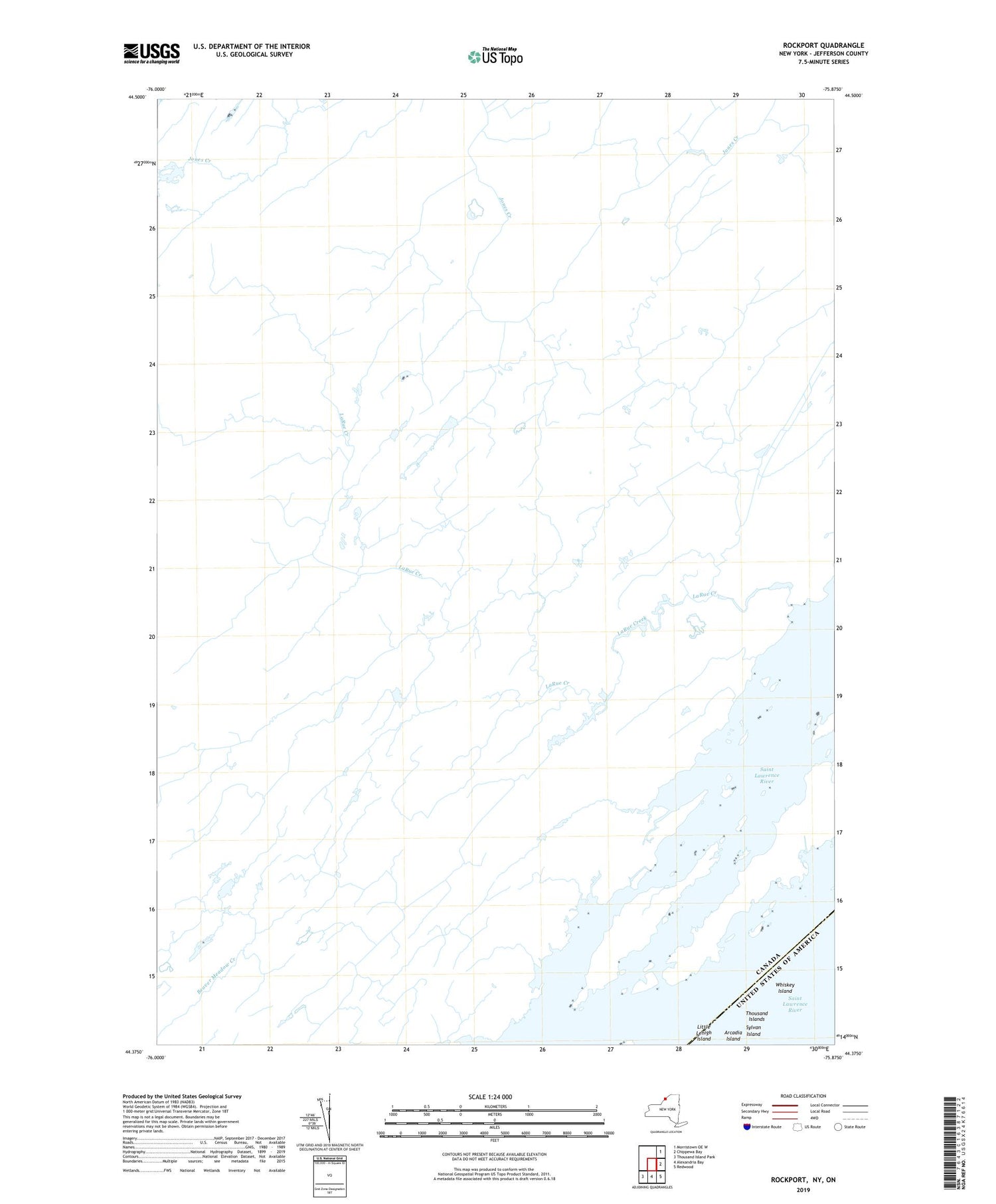 Rockport New York US Topo Map Image