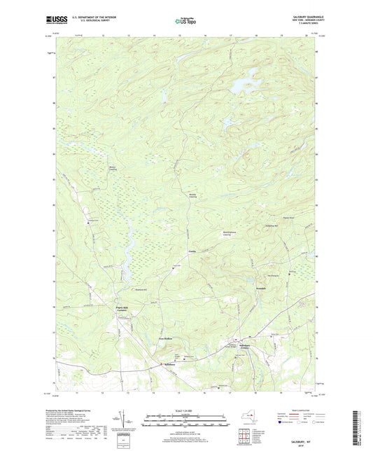 Salisbury New York US Topo Map Image