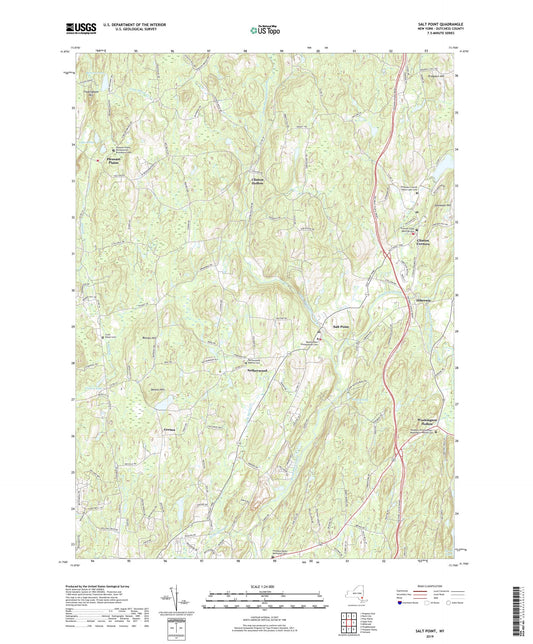 Salt Point New York US Topo Map Image