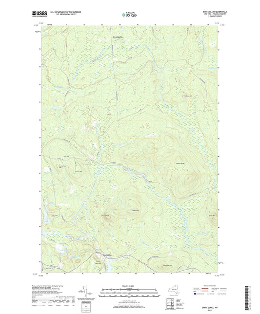 Santa Clara New York US Topo Map Image