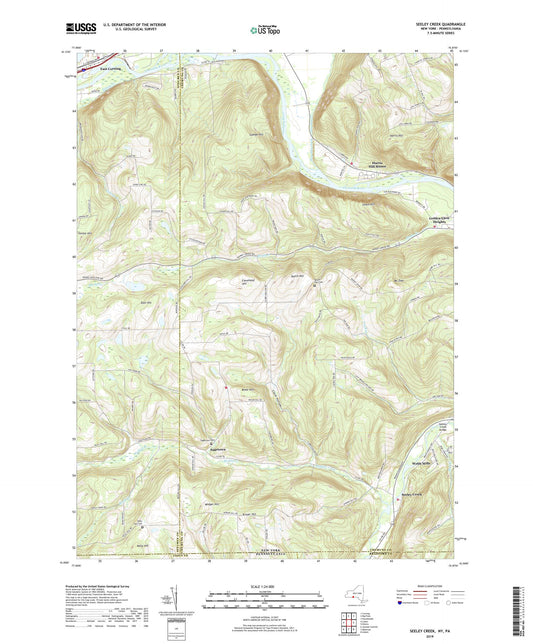 Seeley Creek New York US Topo Map Image