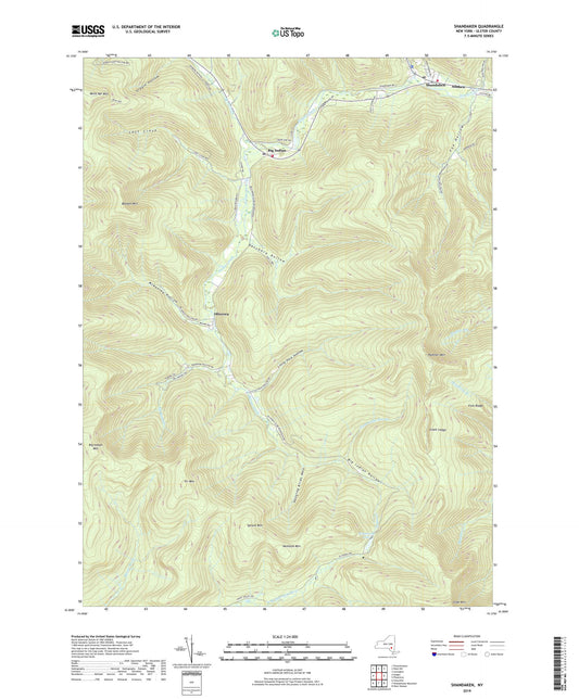 Shandaken New York US Topo Map Image