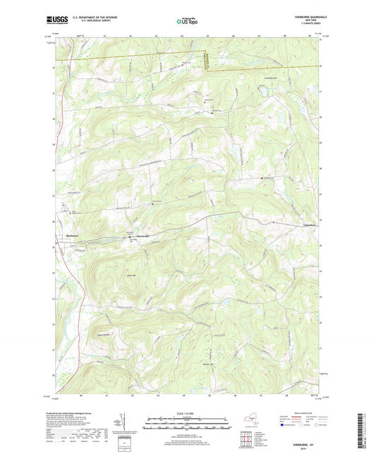 Sherburne New York US Topo Map Image