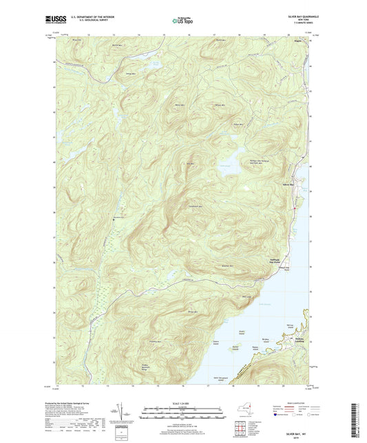 Silver Bay New York US Topo Map Image