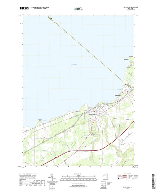 Silver Creek New York US Topo Map Image