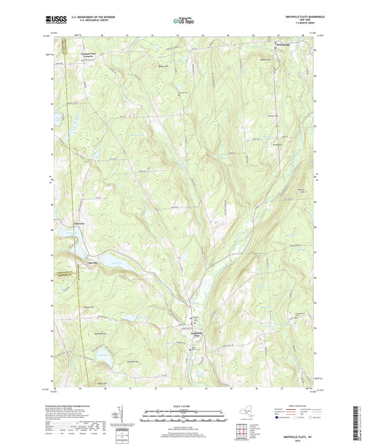 Smithville Flats New York US Topo Map Image
