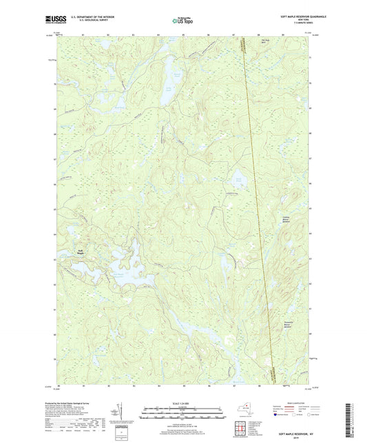Soft Maple Reservoir New York US Topo Map Image