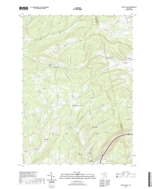 South Valley New York US Topo Map Image