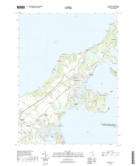 Southold New York US Topo Map Image