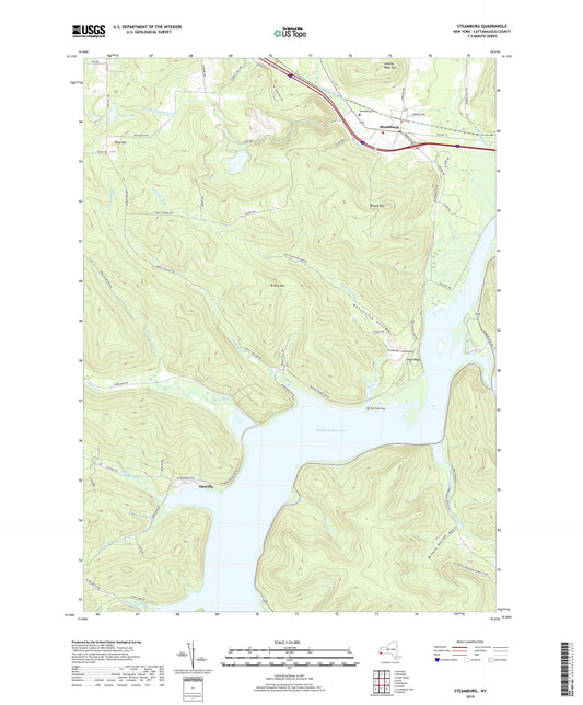 Steamburg New York US Topo Map Image