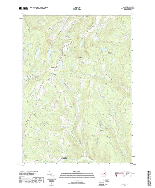 Summit New York US Topo Map Image