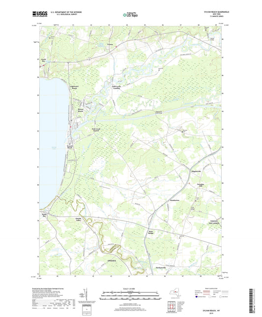 Sylvan Beach New York US Topo Map Image