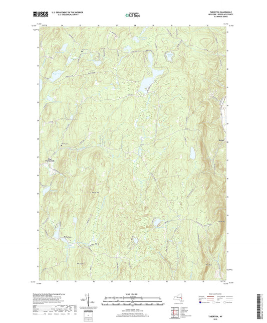 Taborton New York US Topo Map Image