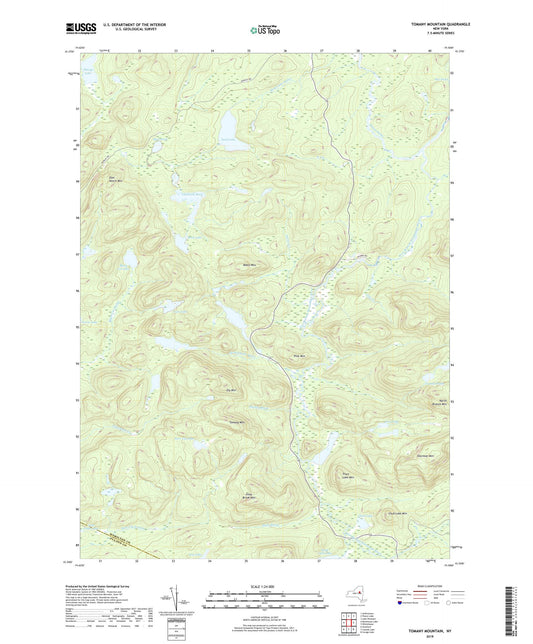 Tomany Mountain New York US Topo Map Image